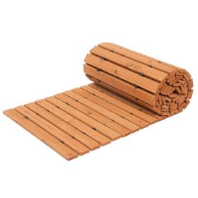 VEVOR Wooden Garden Pathway, 12 ft L x 17 in W, Non-Slip Straight Garden Walkway, Roll Out Cedar Outdoor Walkway Path with Wire Rope Connection