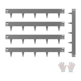 VEVOR Steel Landscape Edging, 5 Packs 39 x 3 in Rust-Resistant Metal Landscape Edging, Bendable Garden Edging Border, Heavy Duty Lawn Edging