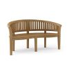 Curve 3 Seater Bench Extra Thick Wood