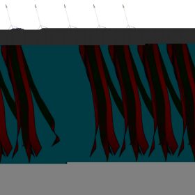 5 Pack American USA Tea-Stained Windsock 60 Inch Embroidered 420D Polyester Patriotic Decor Embroidered Design Indoor Outdoor Brass Grommets