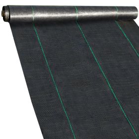20 year 6x300 ft Heavy Duty PP Woven Weed Barrier Landscape Ground Cover 3.2Oz