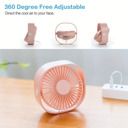 New Desktop Small Fan Rechargeable Desktop Fan Portable Office Student Dormitory Home Mini Fan Mute Random Color (Option: W13532878)