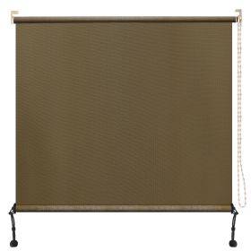 6'X8' Mocha HDPE Spliced Roller Shutter (Option: Walnut-7x6 ft)