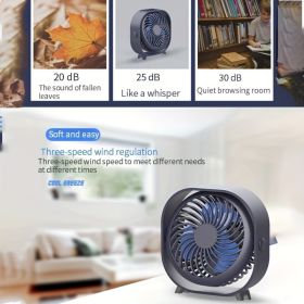 Random Color New Small Fan Rechargeable  Fan Portable  Home Mini Fan Mute (Option: 1Pc)