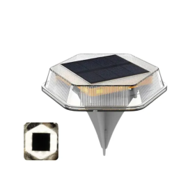 Solar Ground level Lamp 4Pc Great for Pathway Marking Flower Bed Edging (Option: Style1)